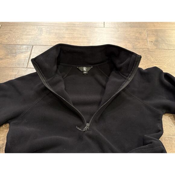 Volcom Polartec Mens Black 1/4 Zip Fleece Pullover Jacket Size S SMALL - Picture 5 of 9